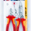 Knipex 00 31 30 BK 2 Piece VDE Side Cutter Installation Pliers & LED Set 2 Knipex 00 31 30 BK 2 Piece VDE Side Cutter Installation Pliers & LED Set -Professional Quality Tool Store 003130BK 01 3