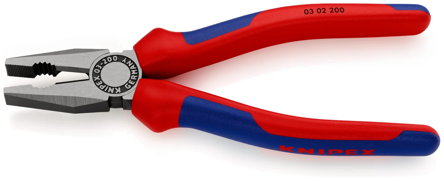 Knipex 03 02 200 Combination Pliers With Multi-Component Grips 200mm 6 Knipex 03 02 200 Combination Pliers With Multi-Component Grips 200mm - Image 4