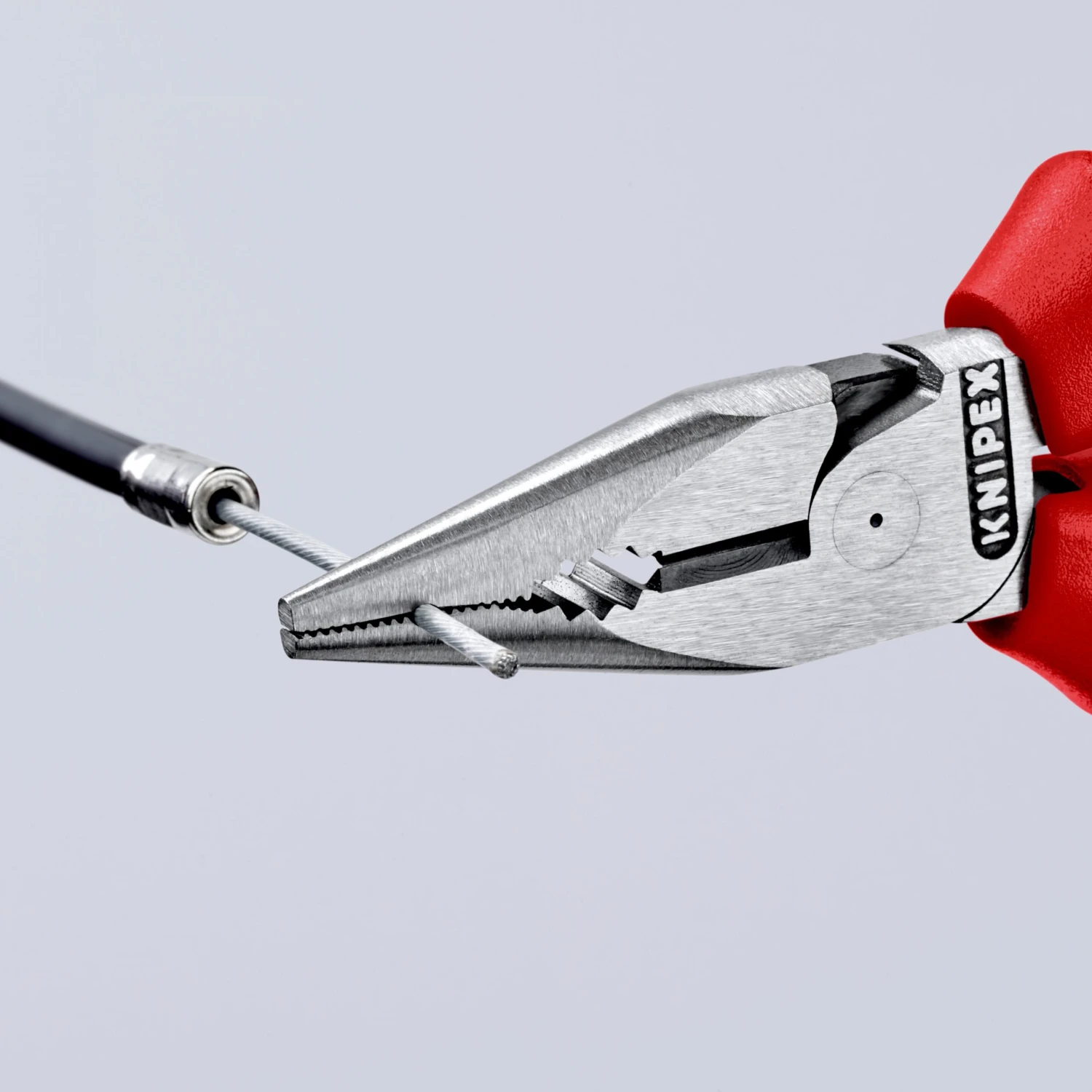 Knipex 08 21 145 Needle-Nose Long Combination Pliers PVC Grip 145mm 5 Knipex 08 21 145 Needle-Nose Long Combination Pliers PVC Grip 145mm - Image 3