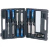 Draper 88605 8 Piece Wood Chisel Set With Sharpening Stone &amp; Honing Guide -Professional Quality Tool Store 146309994