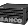 Bahco 1482K4BLACK E82 4 Drawer Top Chest Tool Box For E72 Roll Cabs - Black -Professional Quality Tool Store 1482K4BLACK