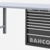 Bahco 1495KH8BKWB18TS Heavy Duty Low Height Steel Top Workbench With 8 Drawer Black Cabinet 1800mm Long 2 Bahco 1495KH8BKWB18TS Heavy Duty Low Height Steel Top Workbench With 8 Drawer Black Cabinet 1800mm Long -Professional Quality Tool Store 1495KH8WBTS black