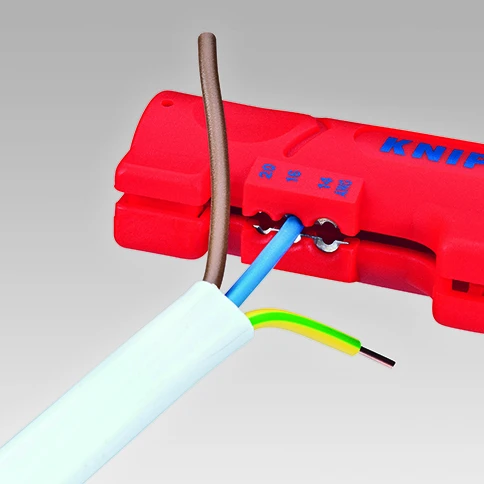 Knipex 16 64 125 SB Round & Flat Cable Dismantling Stripping Tool 13mm 7 Knipex 16 64 125 SB Round & Flat Cable Dismantling Stripping Tool 13mm - Image 5