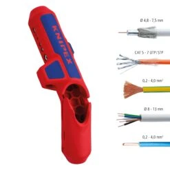 Knipex 16 95 01 SB ErgoStrip® Universal Wire Stripping Tool - Right Handed -Professional Quality Tool Store 169501SB 00 F A 01 Material scaled 1