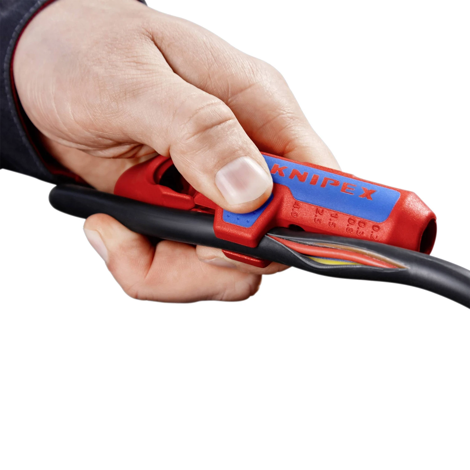 Knipex 16 95 02 SB ErgoStrip® Universal Stripping Tool - Left Handed 6 Knipex 16 95 02 SB ErgoStrip® Universal Stripping Tool - Left Handed - Image 4