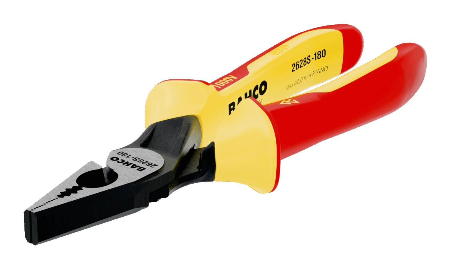 Bahco 2628S-200 VDE Insulated Combination Steel Wire Cutter Pliers 200mm 3 Bahco 2628S-200 VDE Insulated Combination Steel Wire Cutter Pliers 200mm