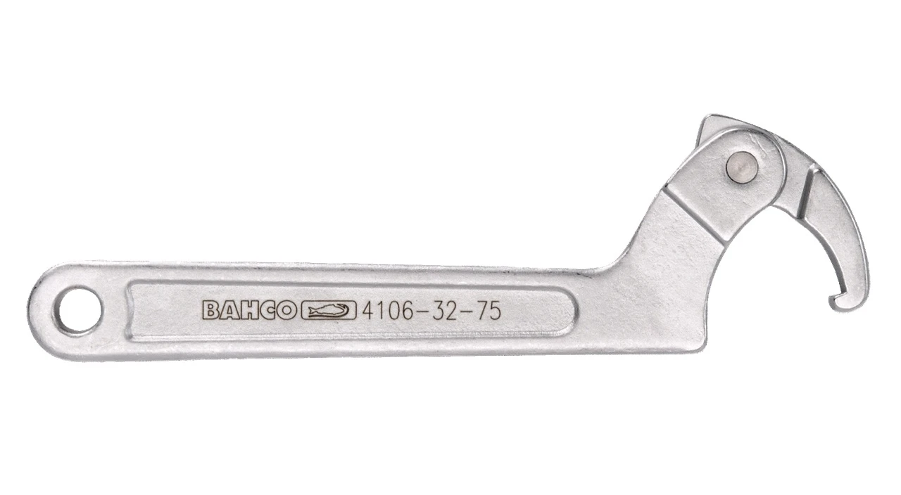 Bahco 4106 Hinged Hook Wrench 60-90mm 3 Bahco 4106 Hinged Hook Wrench 60-90mm