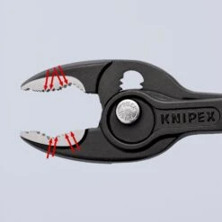 Knipex 82 02 200 TwinGrip Slip Joint Pliers With Multi-Component Grips 200mm 12 Knipex 82 02 200 TwinGrip Slip Joint Pliers With Multi-Component Grips 200mm -Professional Quality Tool Store 8202200 00 HL A 01