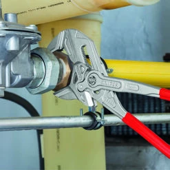 Knipex 86 03 400 Lock Button Waterpump Slip Joint Pliers Wrench PVC Grip 400mm (85mm Capacity) -Professional Quality Tool Store 8603400H79D0