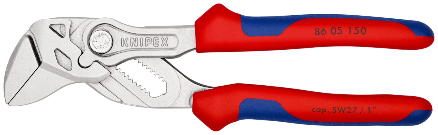 Knipex 86 05 150 Lock Button Waterpump Slip Joint Pliers 150mm (27mm Capacity) 3 Knipex 86 05 150 Lock Button Waterpump Slip Joint Pliers 150mm (27mm Capacity)