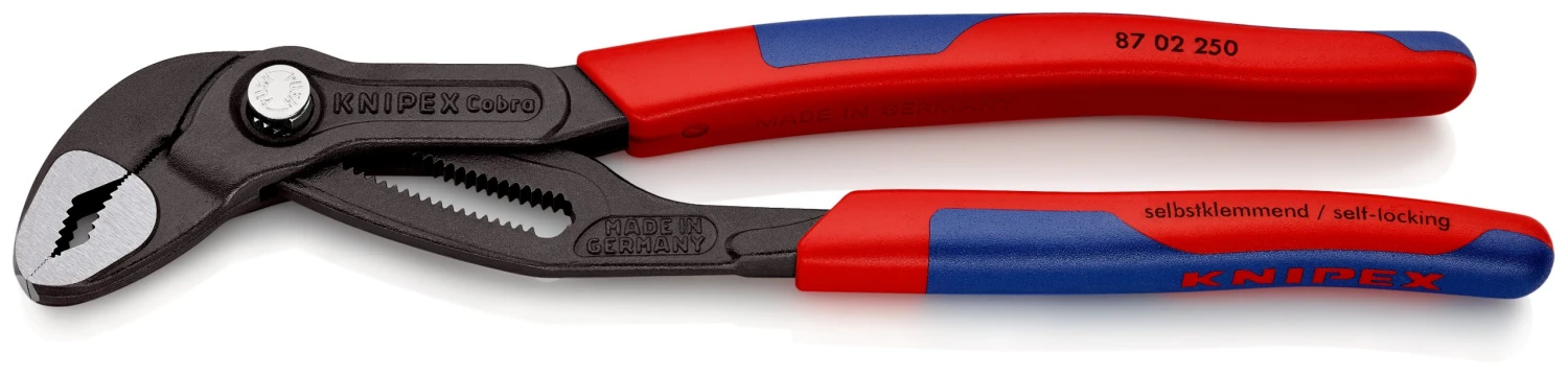 Knipex 87 02 250 Cobra® Hightech Waterpump Pliers Multi-Component Grips 250mm 3 Knipex 87 02 250 Cobra® Hightech Waterpump Pliers Multi-Component Grips 250mm