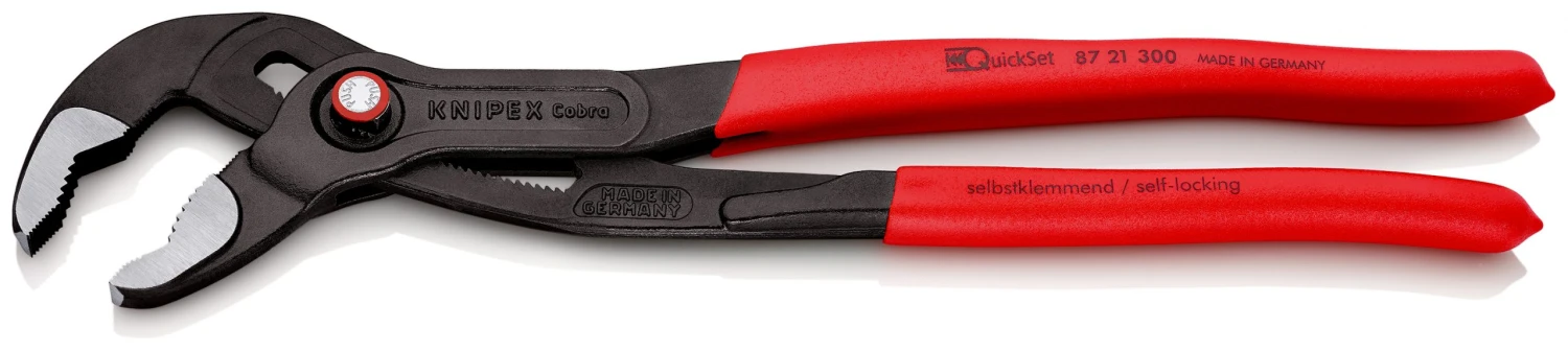Knipex 87 21 300 Cobra® Quickset Push Button Waterpump Pliers 300mm (60mm Capacity) 5 Knipex 87 21 300 Cobra® Quickset Push Button Waterpump Pliers 300mm (60mm Capacity) - Image 3