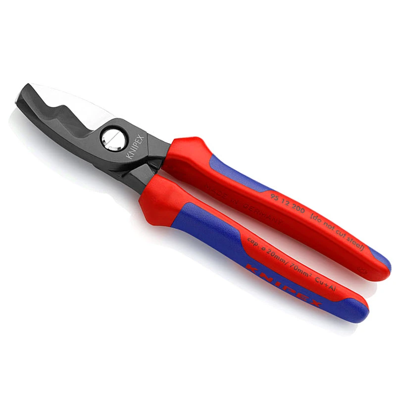 Knipex 95 12 200 Cable Cutters Twin Cutting Edge Multi-Component Grip 200mm (8in) 5 Knipex 95 12 200 Cable Cutters Twin Cutting Edge Multi-Component Grip 200mm (8in) - Image 3
