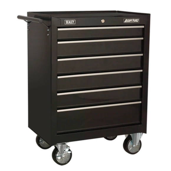 Sealey AP22BSTACK 14 Drawer Tool Box Stack - Roll Cab, Top & Mid Chests - Black 6 Sealey AP22BSTACK 14 Drawer Tool Box Stack - Roll Cab, Top & Mid Chests - Black - Image 5