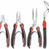 Facom CPE.A1 4 Piece Professional Plier Set, Combination, Long Nose, Snips &amp; Multi-grip Pliers -Professional Quality Tool Store CPE.A1