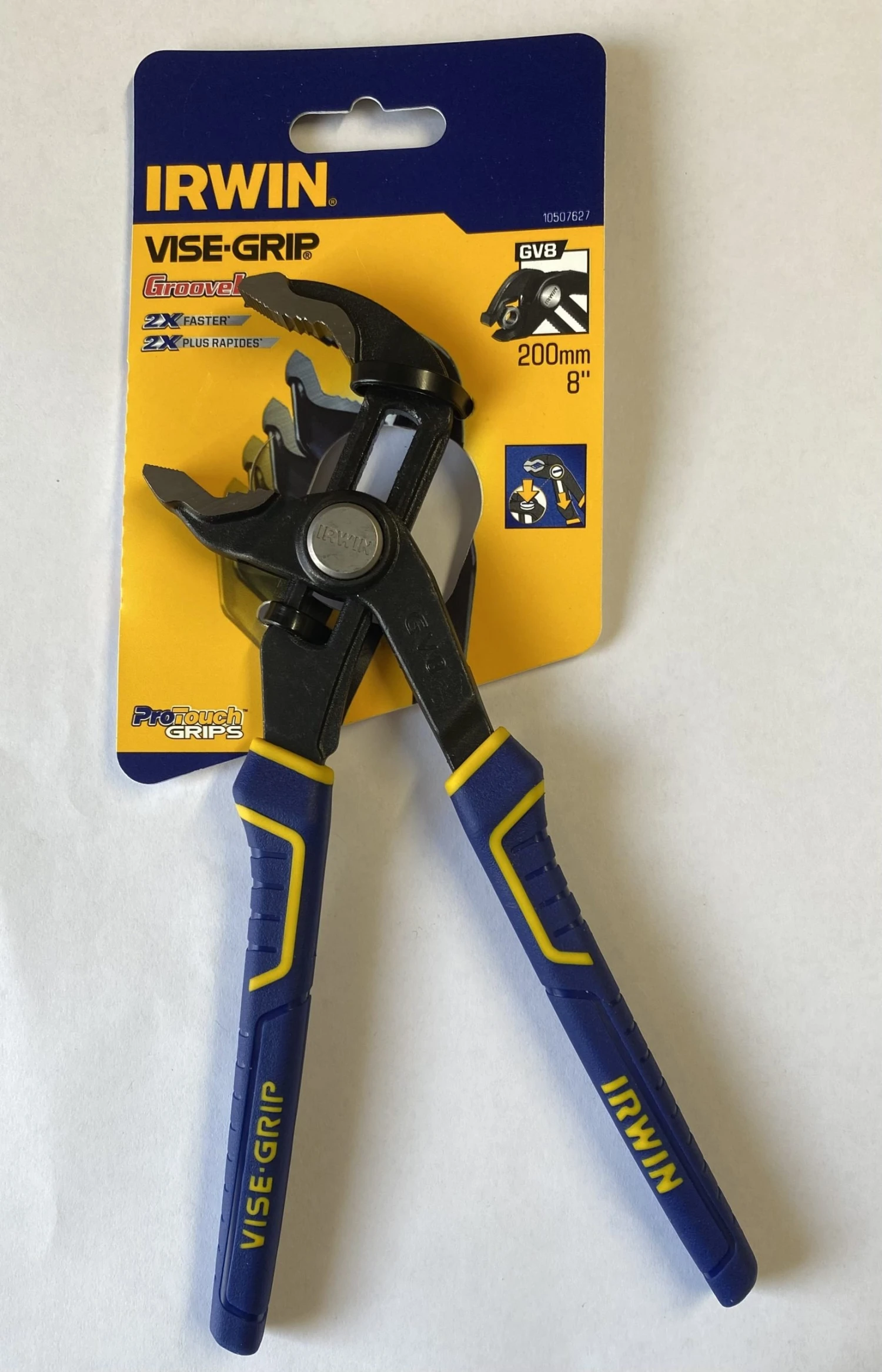 Irwin Vise-Grip GV8 Groovelock Water Pump Pliers With Protouch Grip 8" / 200mm 6 Irwin Vise-Grip GV8 Groovelock Water Pump Pliers With Protouch Grip 8" / 200mm - Image 4