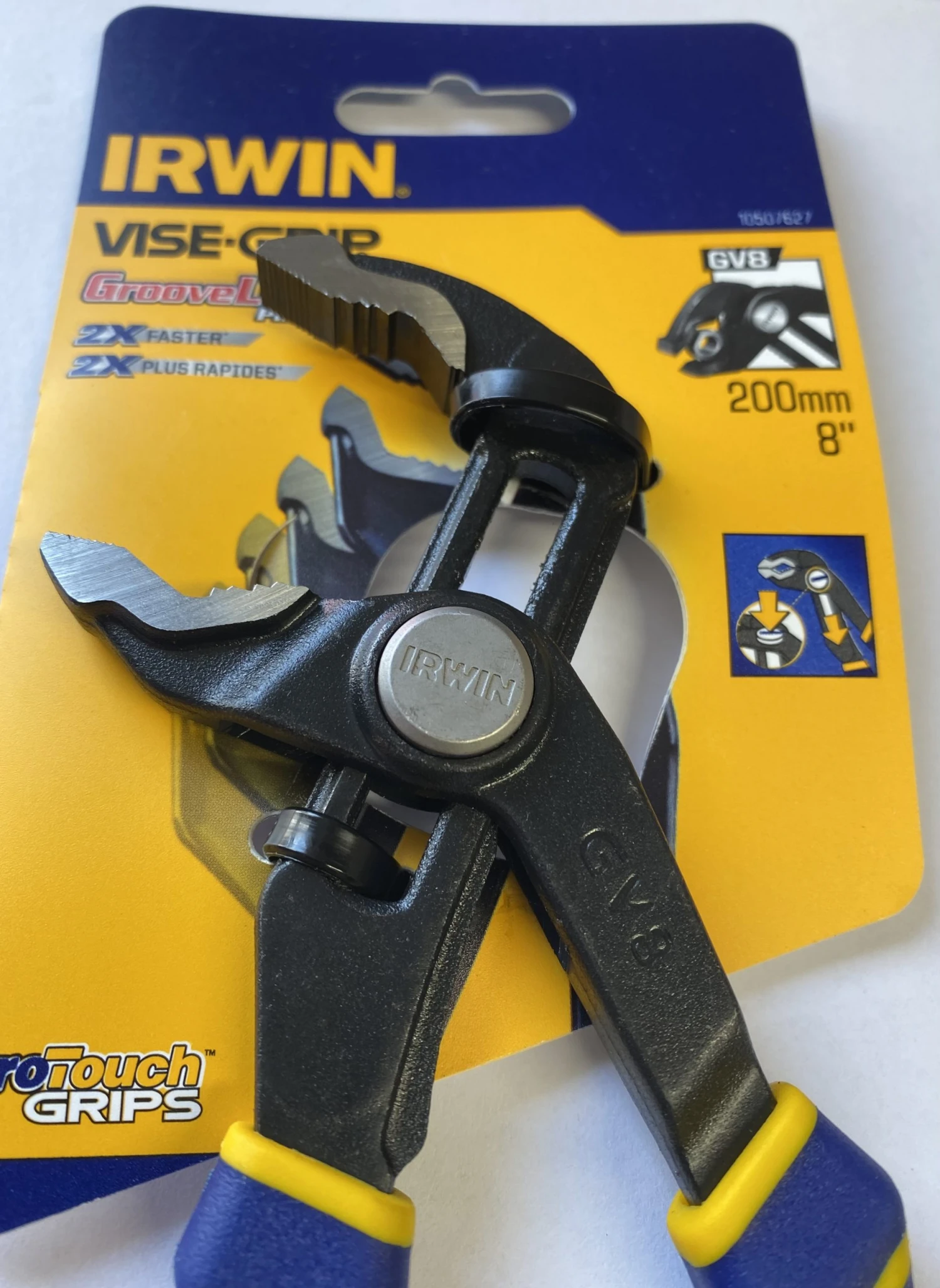 Irwin Vise-Grip GV8 Groovelock Water Pump Pliers With Protouch Grip 8" / 200mm 5 Irwin Vise-Grip GV8 Groovelock Water Pump Pliers With Protouch Grip 8" / 200mm - Image 3