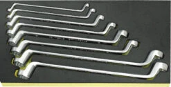 Stahlwille TCS 20/8 8 Piece Cranked Double End Ring Spanner Set In Foam Module 6x7-19x22mm
