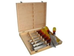 Irwin 197791 Marples 8 Piece Splitproof Bevel Edge Chisel Set In Storage Box
