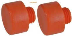 Thor 73-416PF Replacement Orange Plastic Face For Wooden &amp; Plastic Handle Hammer 50mm - 2 Pack