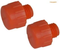 Thor 73-406PF Replacement Orange Plastic Face For Wooden &amp; Plastic Handle Hammer 19mm - 2 Pack