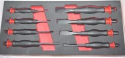 Britool Hallmark HMPC8TC 8 Piece Punch And Chisel Set With Comfort Grip Handles